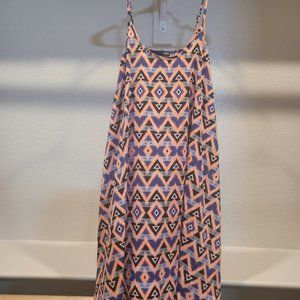 AQUA Patterned Shift Dress